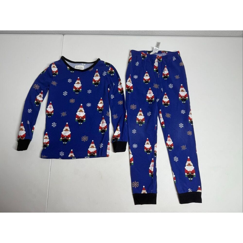 BED HEAD KIDS 2-PIECE PAJAMA SET Long Sleeve Size 6 COTTON BLEND Christmas Print